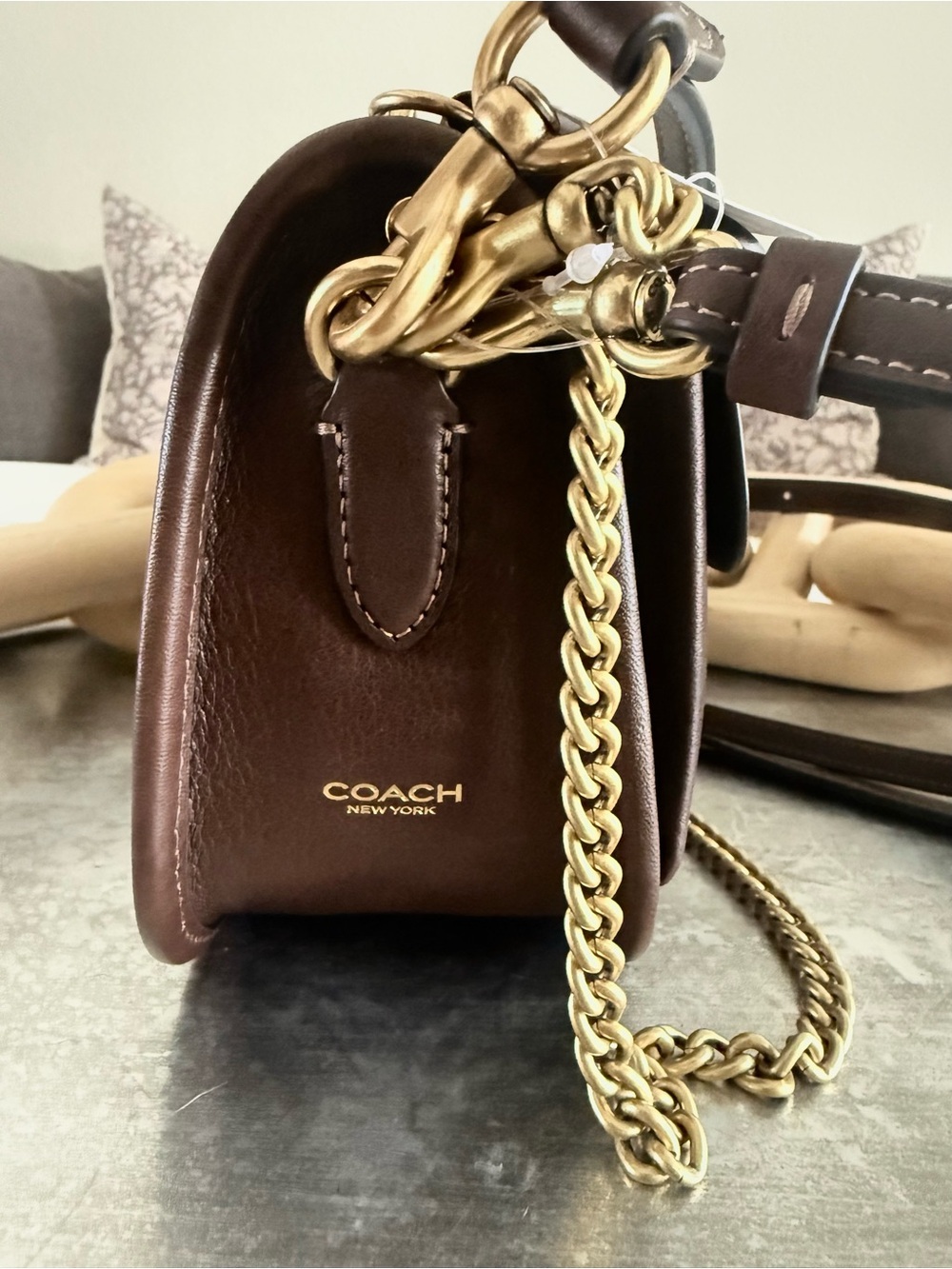 Coach Turnlock Waverly Shoulder Bag – Maple/Brass – NWT - Picture 4 of 10